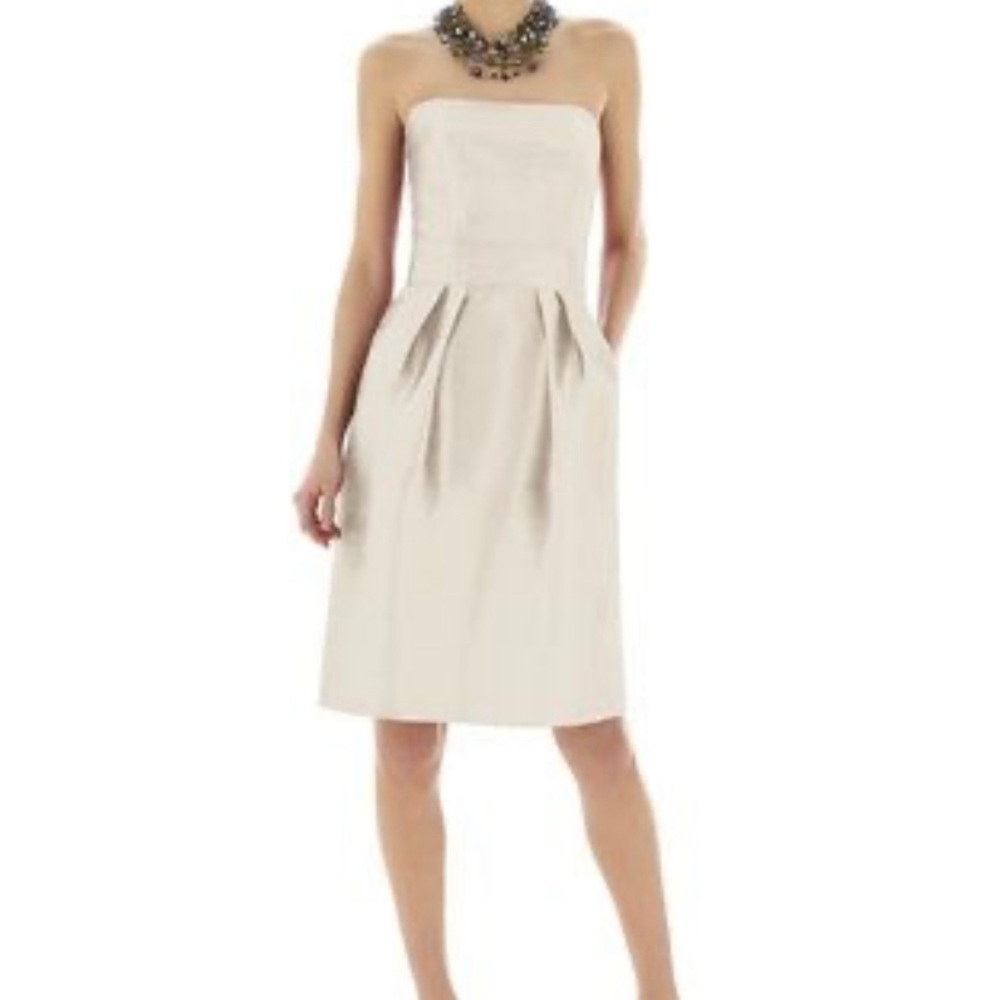 NWT Alfred Sung Dress Style D614, Champagne, Sz 8